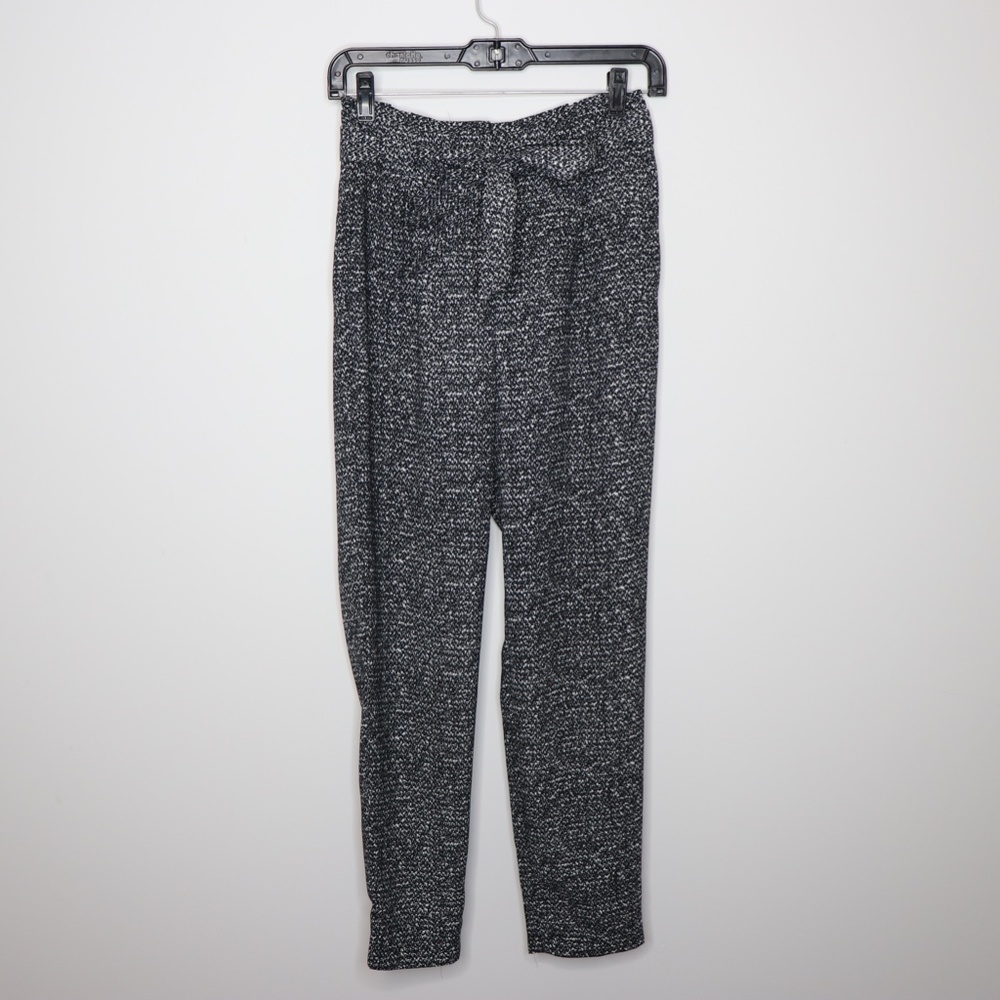 Express Marled Gray Paperbag Pants Size 0R